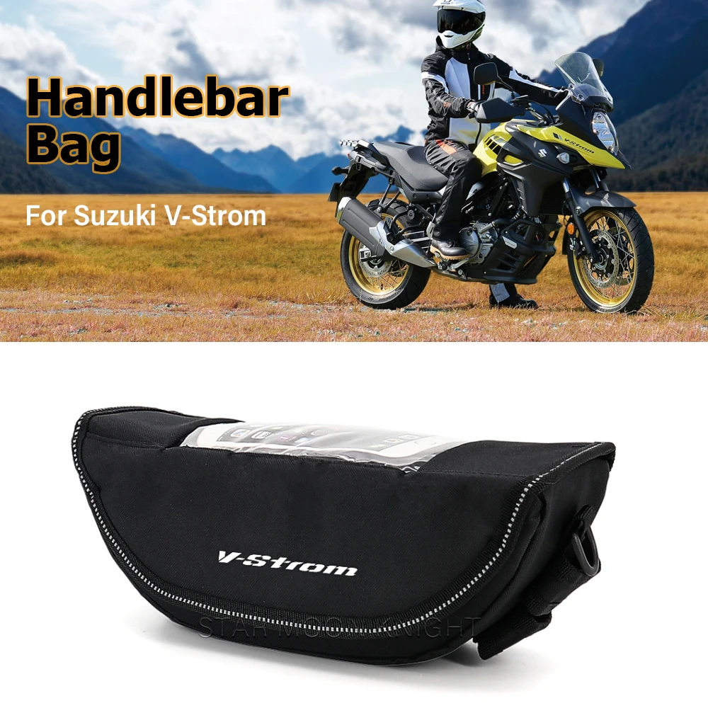 Handlebar Bag For Suzuki 1000 650 250 DL1050 DL1000 DL650 DL250 Portable Storage Waterproof Phone Bags Motorcycle Accessories