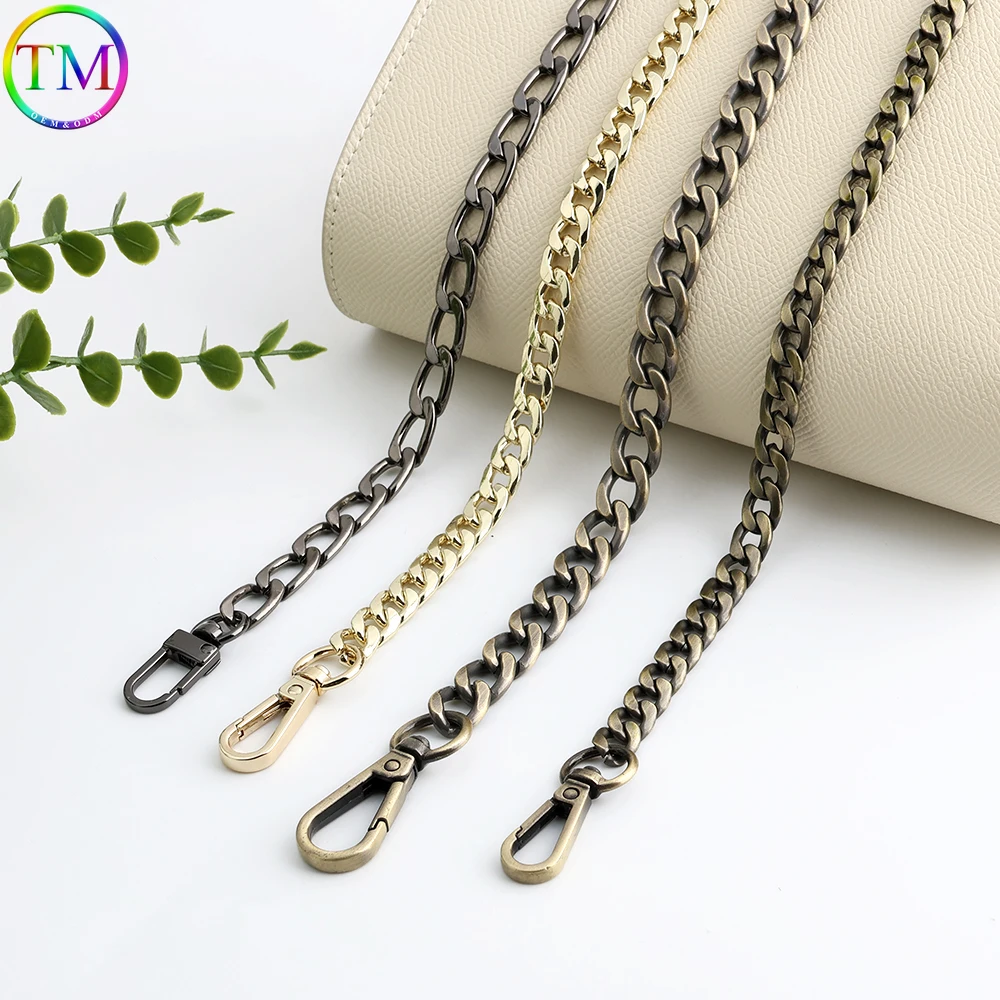

Металлическая цепочка для сумки 30-120 см, шириной 9/10/12 мм, для сумок через плечо и на плечо, запасные части и аксессуары