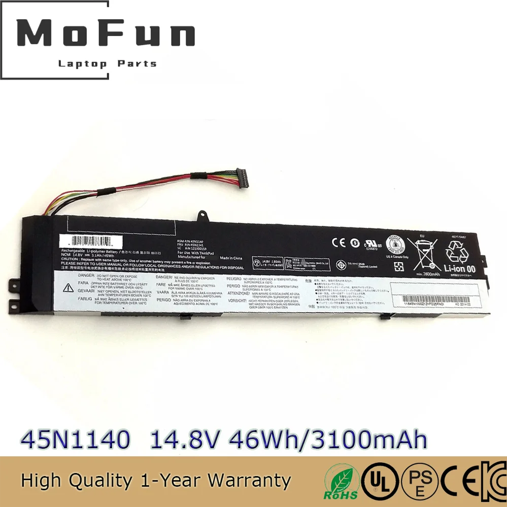 

45N1140 14,8 В 46 Втч аккумулятор для ноутбука Lenovo ThinkPad S3-S431 S440 V4400u 45N1138 45N1139 121500158
