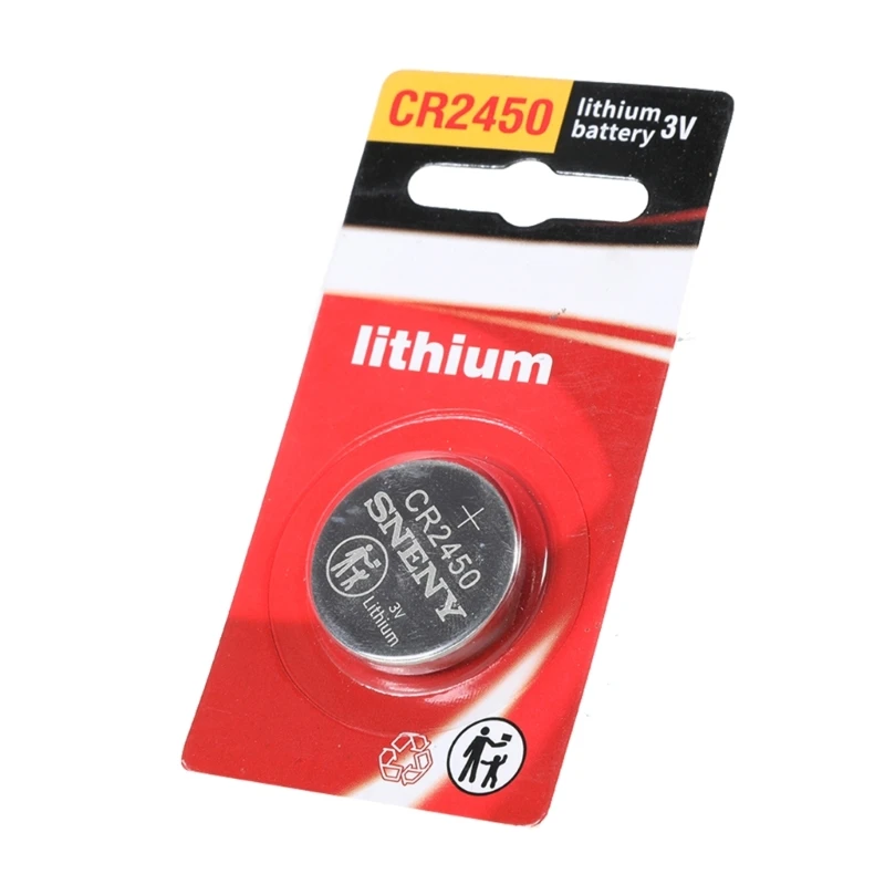 CR2450 Button Cell Batteries Coin Cell Replacement 3V Lithium Batteries for Watches Calculators Remote Control Toy image 2