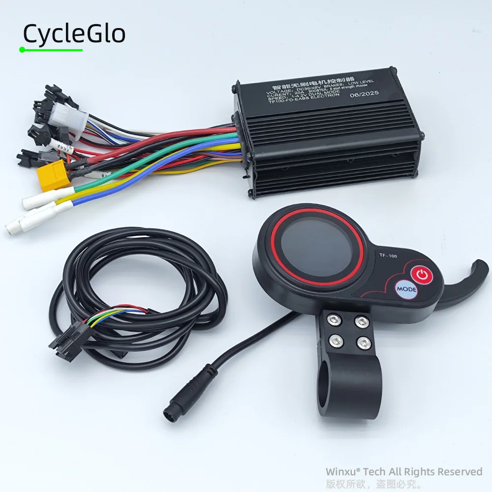 36V 48V 500W 20A E-Scooter Brushless Motor Universal Controller TF-100 TF100 LCD Throttle Kit for Kugoo M4 Electric Scooter