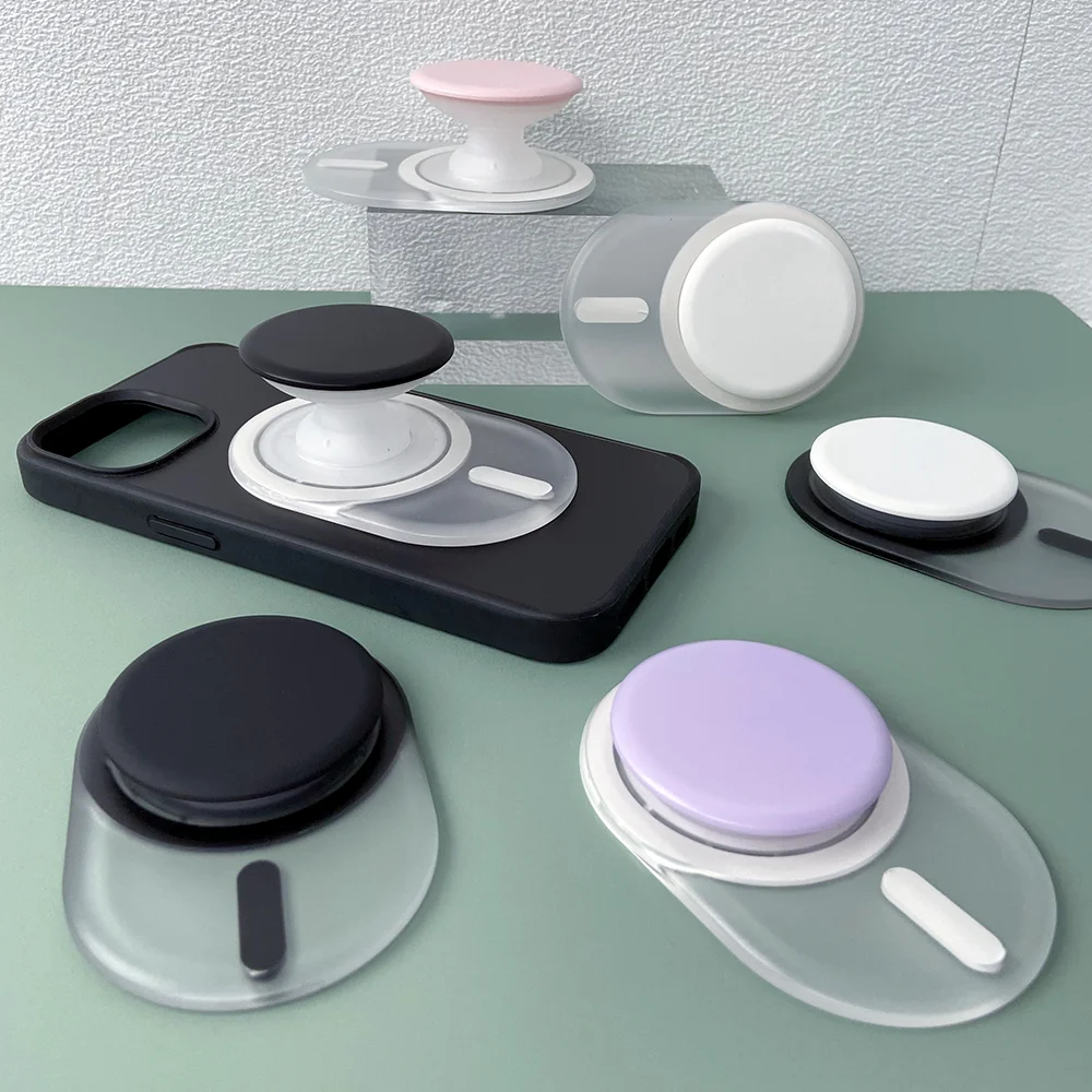 

Grippopso Magnetic Silicone Tok Cell Phone Holder For IPhone 16/15/14/13/12 Series Universal Portable Easy To Hold Simple Design