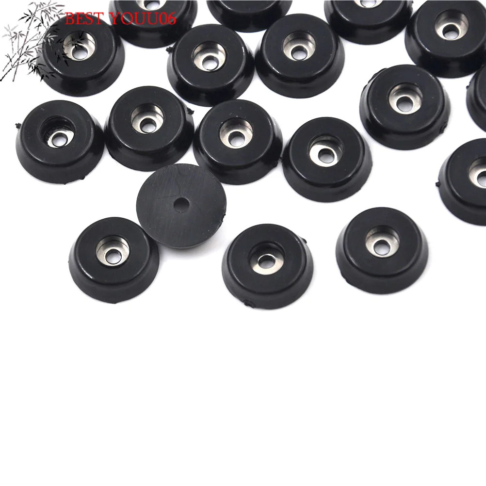 Hot 20Pcs Rubber Feet Bumper Round Non-Slip Table Chair Feet Cover Increase Furniture Pad Wood Floor Protector Electronics Feet