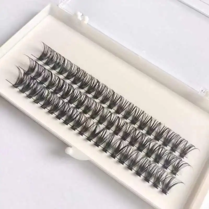 Black Soft Natural 40D Individual Lashes Extension Faux Mink Eyelashes Individual Cluster Eyelash Extension Makeup Cilia Hotting