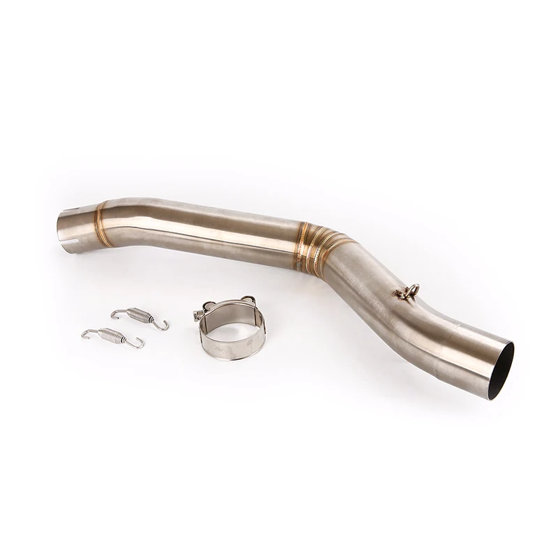 Slip On For Benelli Leoncino 500 Motorcycle Escape Exhaust Pipe Mid Link Pipe Muffler With DB Killer Stainless Steel