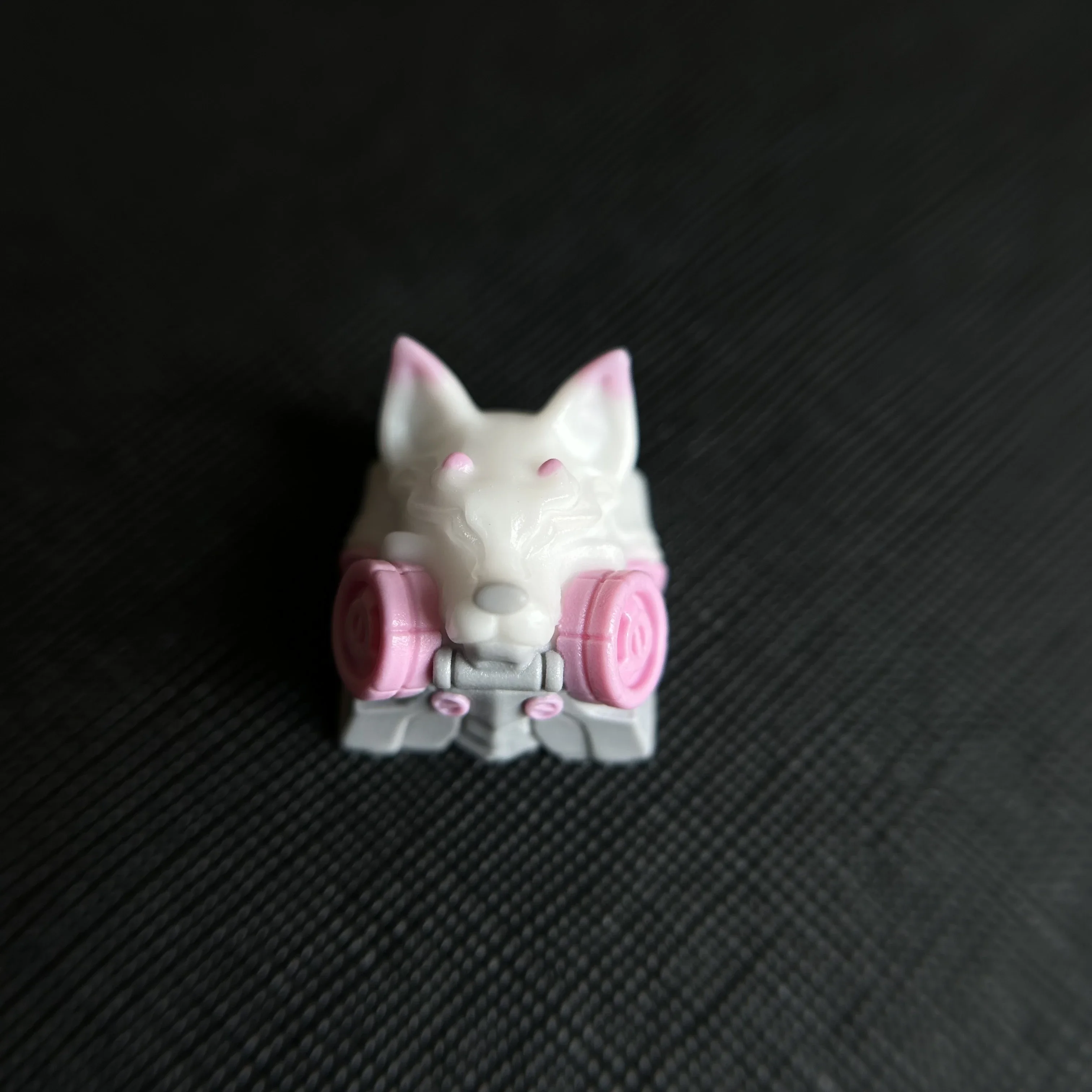 Fox resin personalized keycap handmade DIY mechanical keyboard magnetic axis keyboard esc keycap gift