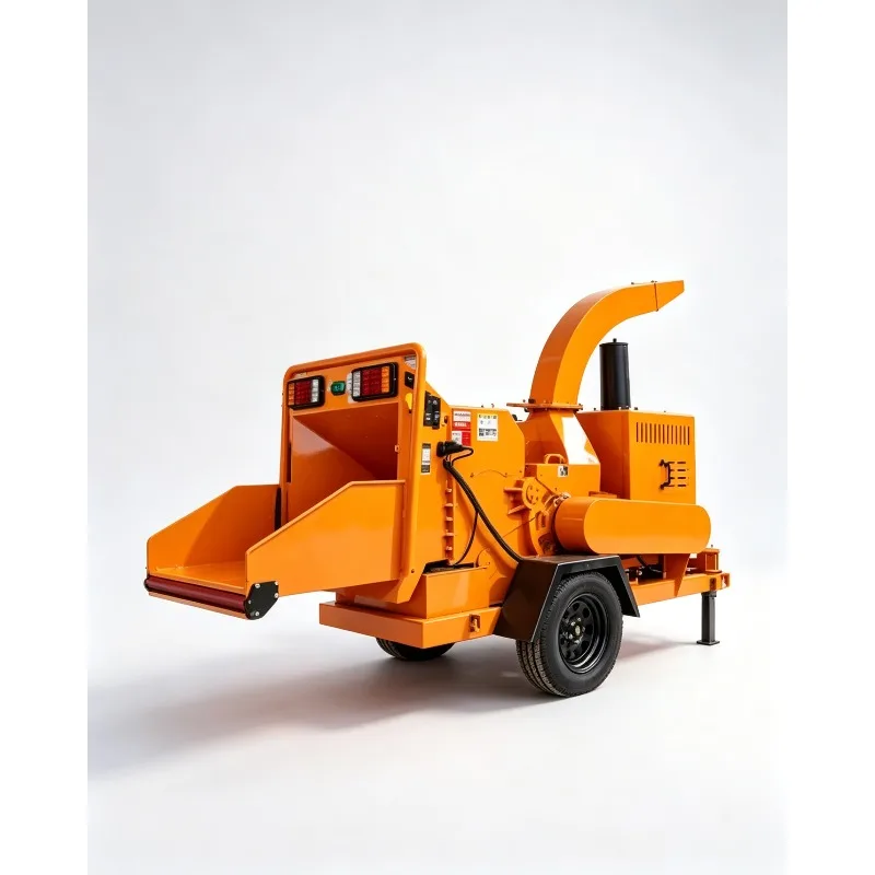 Diesel Engine and Mobile Forestry Branch Logs Wood Chopper Machine Wood Chip Crusher Chipper Shredder Manufacture