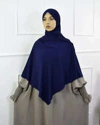 Premium Anti Slip Prayer Hijab Set - Jersey Khimar & Abaya w/ Silicone Grip Band - Breathable Modest Islamic Wear for Women