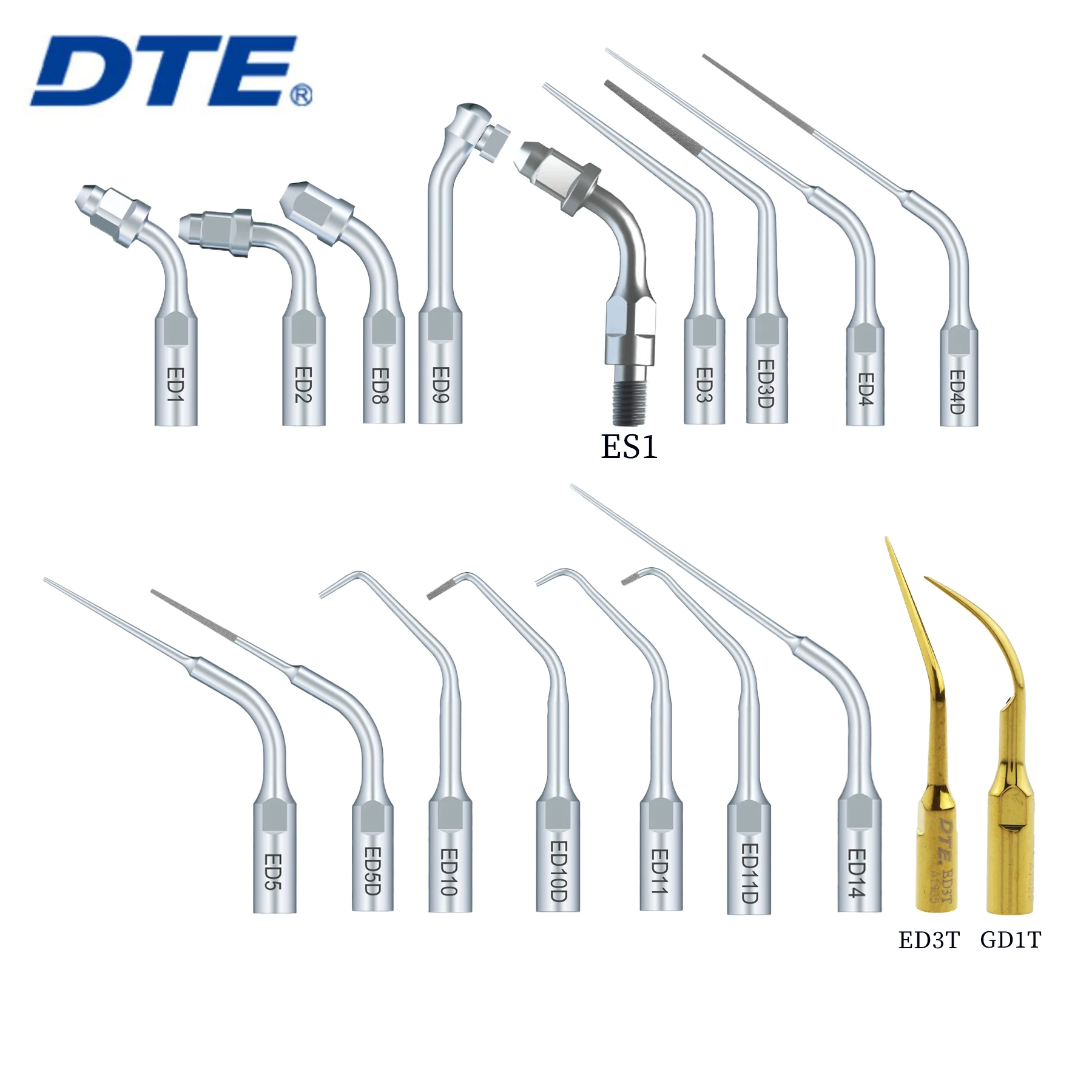 

DTE Dental Ultrasonic Scaler Implant Tips Scaling Handpiece Tip For REFINE SATELEC MECTRON DTE NSK ED1 ED2 ED10- ED14