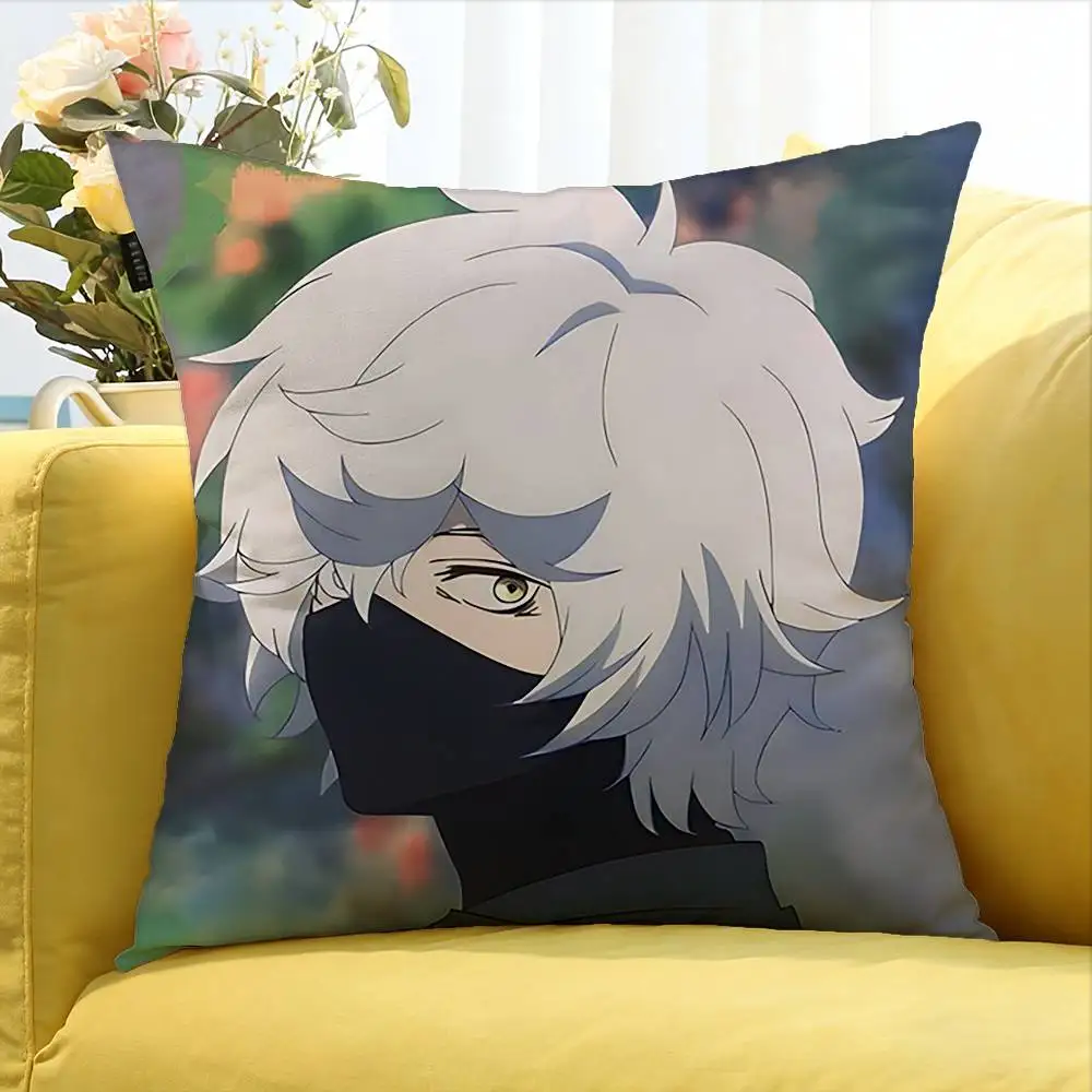 hell paradise Anime Various Sizes Square Pillow Case For Car Home Bedchamber Decor