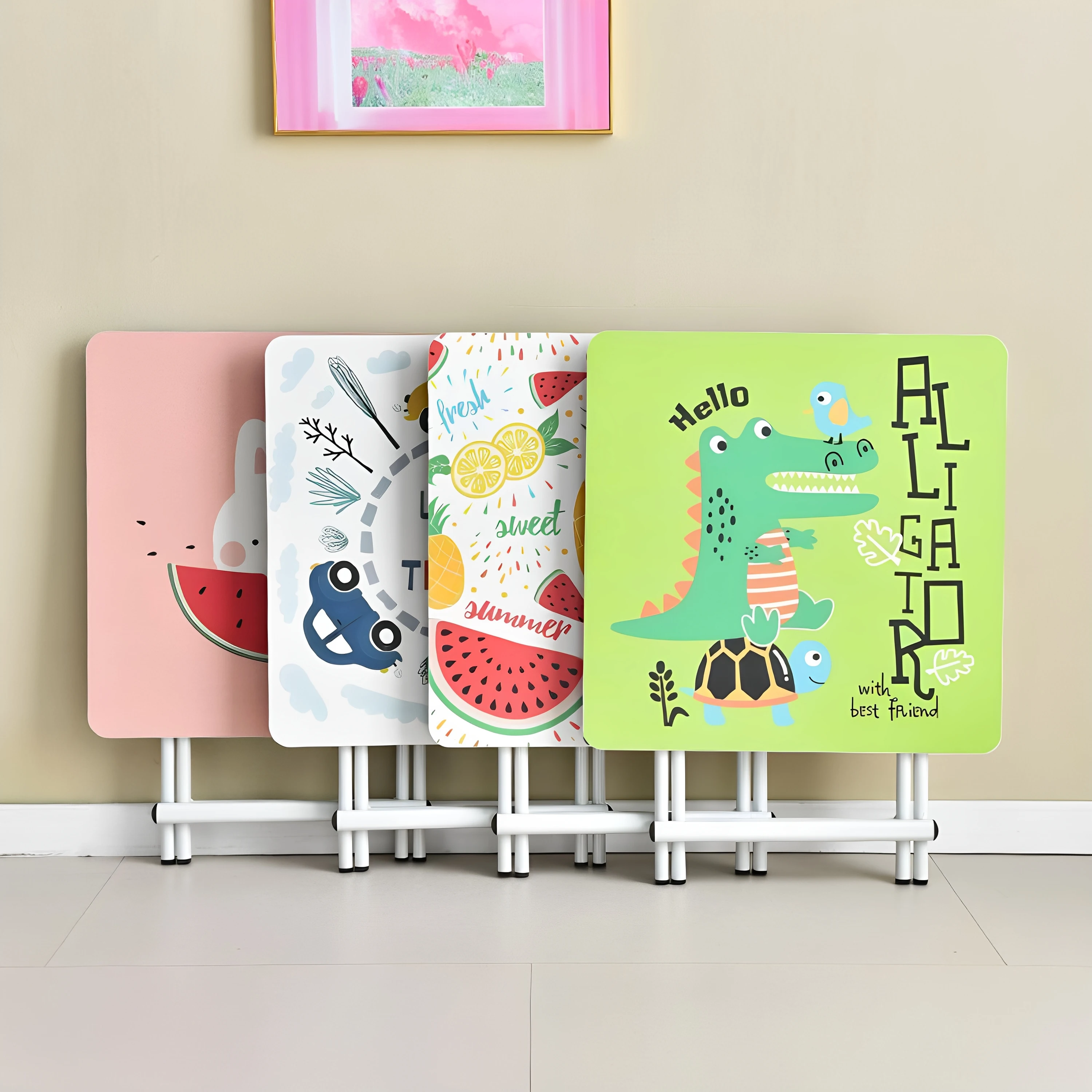 children's-home-use-dining-table-baby-kindergarten-eating-writing-simple-table-small-apartment-assignment-square-table