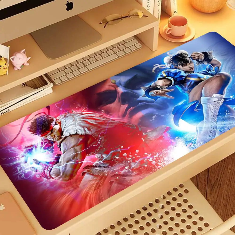 

S-Street F-Fighter Mouse Pad 900x400mm Mouse Pad Anime Carpet Desk Mat PC Gamer Cabinet Mousepad 800x400mm Gamers Accessories R