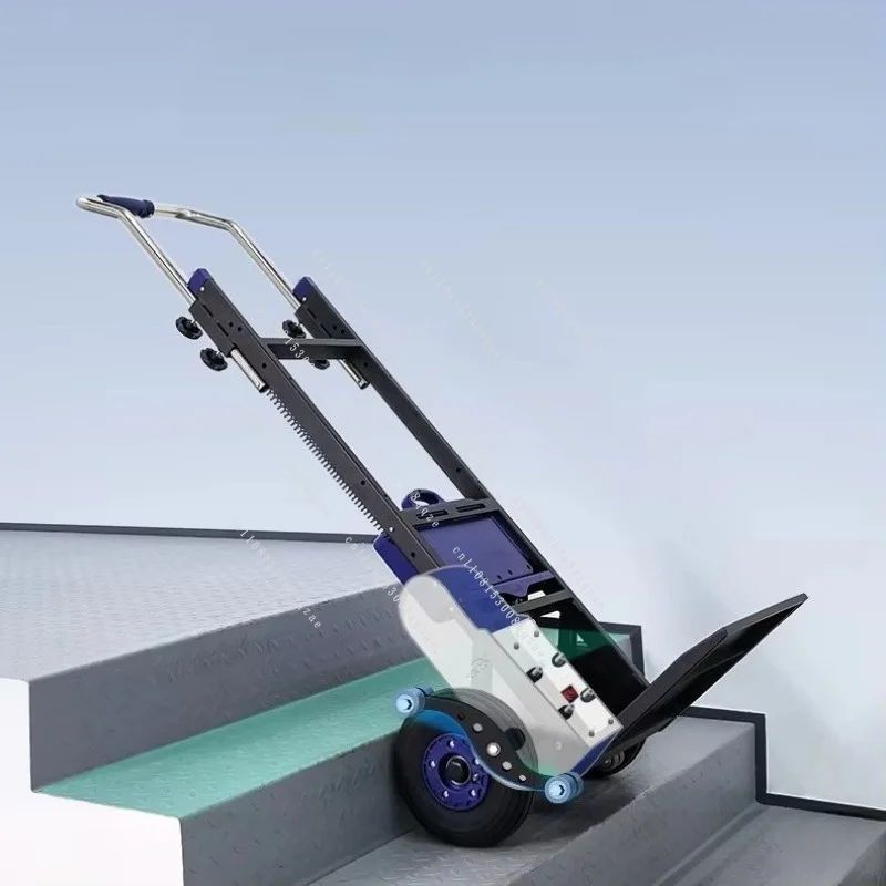 Automatic Electric Stair Climbing Machine Cargo Dolly Appliance Building Material Moving Hand Truck for Stair Transport Duty