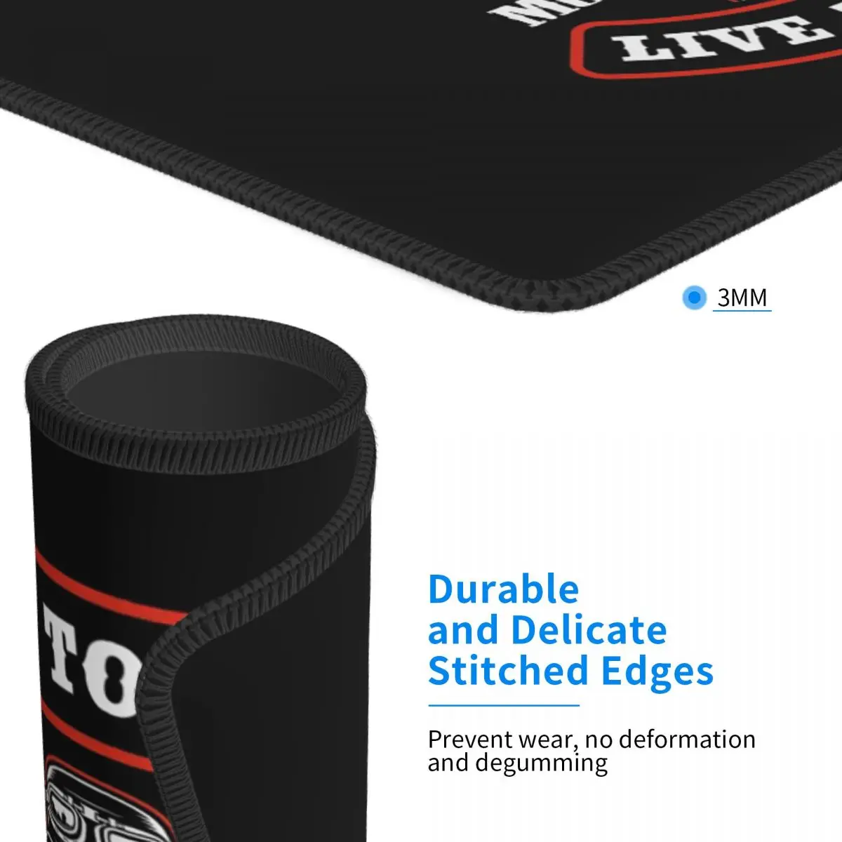 Ridin Livin Motorcycle Skull (5) Mouse Pad Computer Keyboard Mouse Mat Gamer PC Desk Mat Office Table Mats