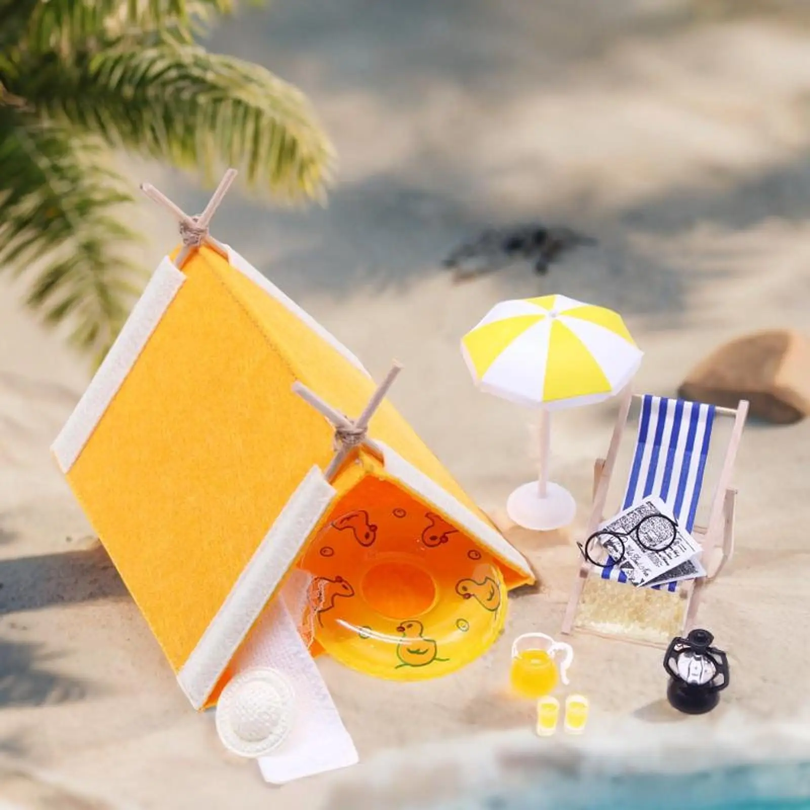 

Beach Miniature Dollhouse Decoration 1:12 Summer Style for Plant DIY Seaside