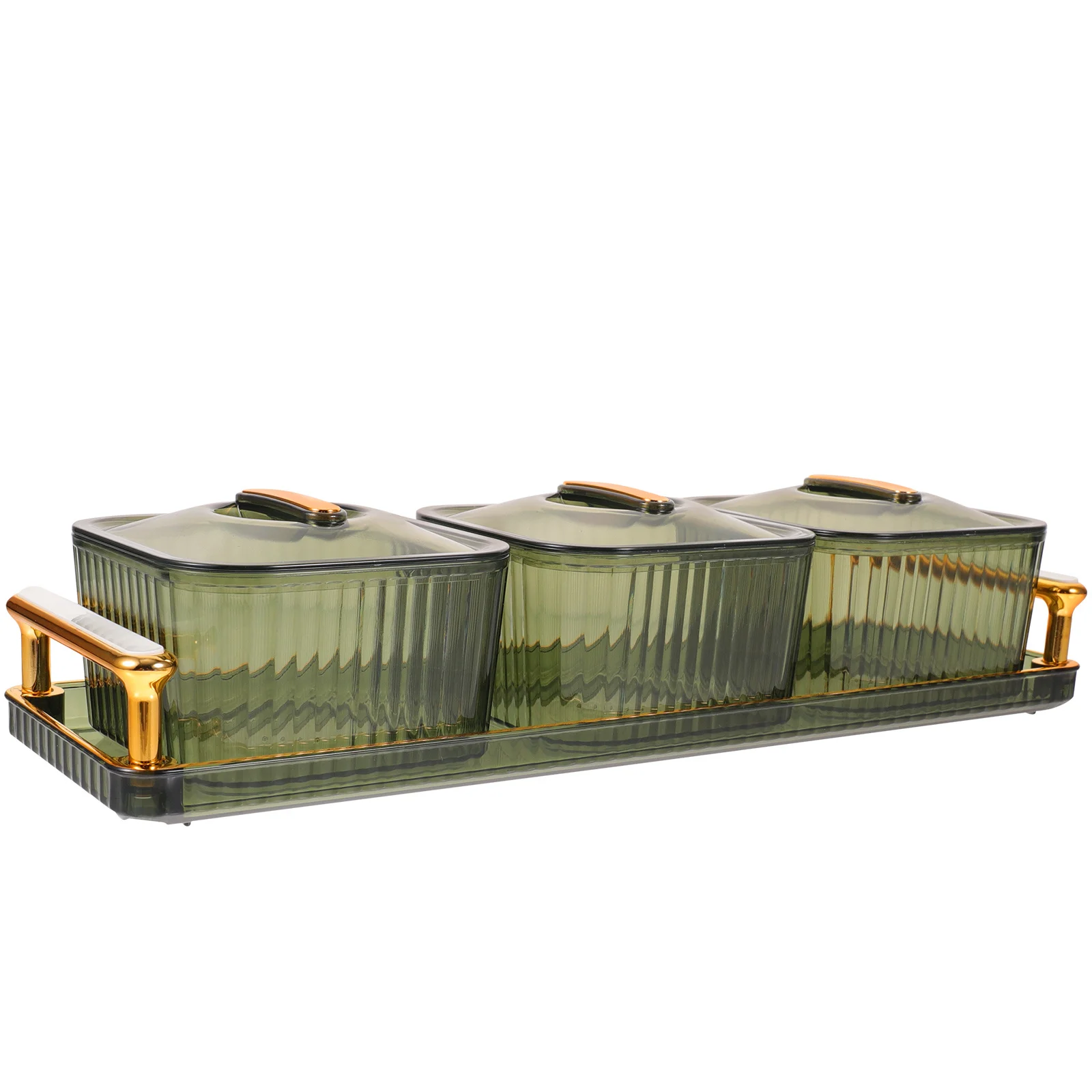 

1Set Decorative Candy Tray Snack Serving Box for Party Home Use Food Display Platter with Multiple Compartments