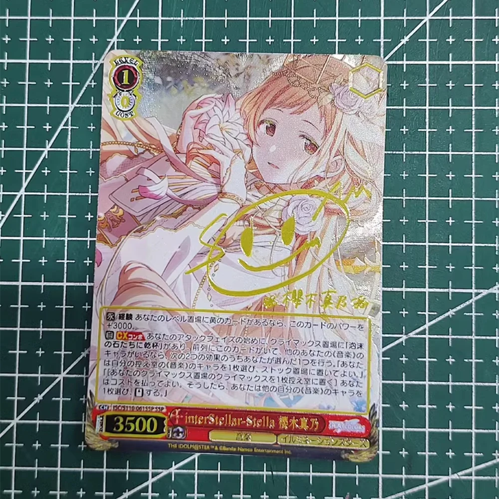 Anime THE iDOLM@STER SHINY COLORS WS Collection Card SSP InterStellar-Stella Sakuragi Mano Signature Card Textured Gifts