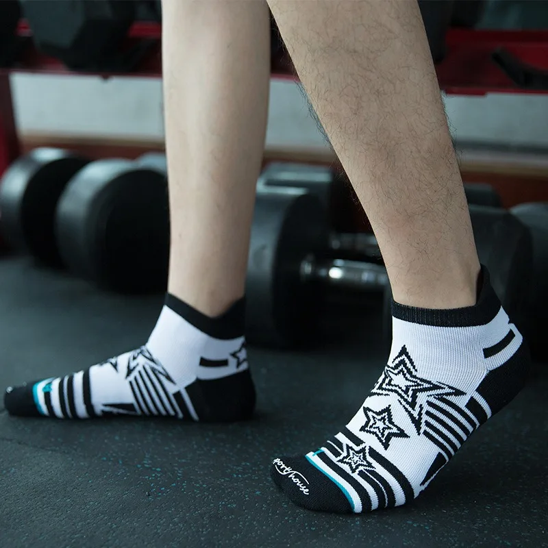 【10 pcs 】Short Socks for Sports Running, Men's Thin Marathon, Quick Drying, Breathable Fitness