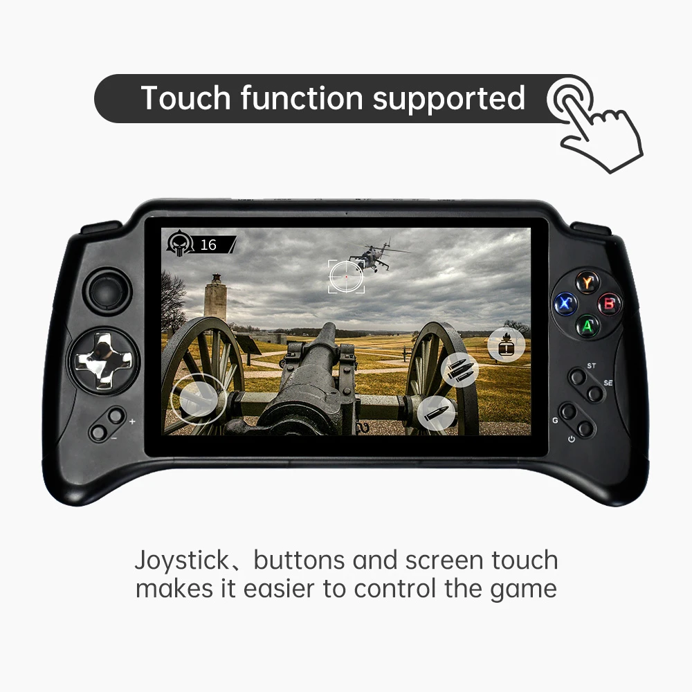 

POWKIDDY X17 7 inch IPS Touch Screen Handheld Game Player Android Wifi Wireless Game Console PS1 PSP Retro Video Gaming Players