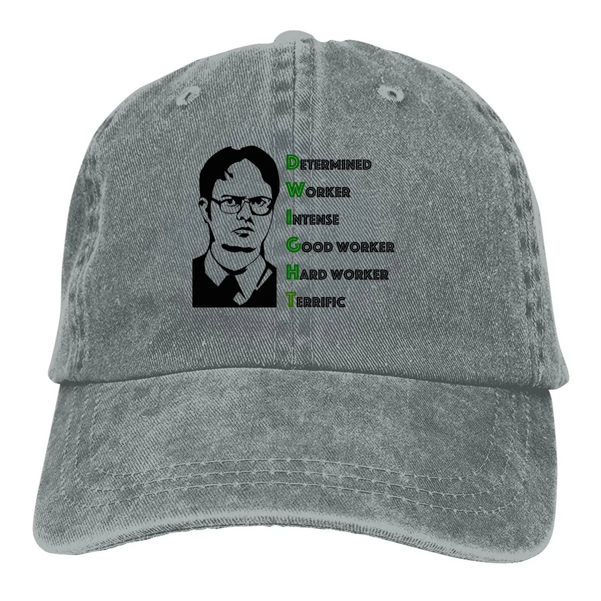 

Dwight Schrute Acronym Baseball Caps Peaked Cap The Office Sun Shade Cowboy Hats for Men Trucker Dad Hat