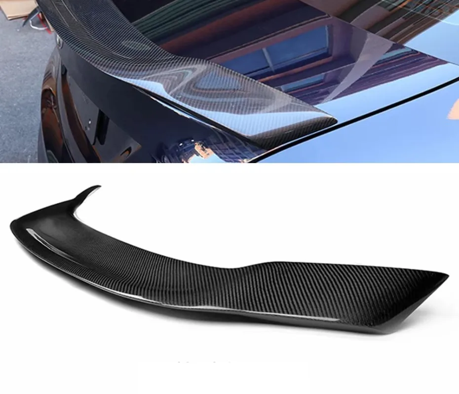 R Style Carbon Fiber Boot Spoiler for Mercedes CLA Class W117 C117 AMG CLA45 2013-2019 Rear Trunk Wing Spoiler