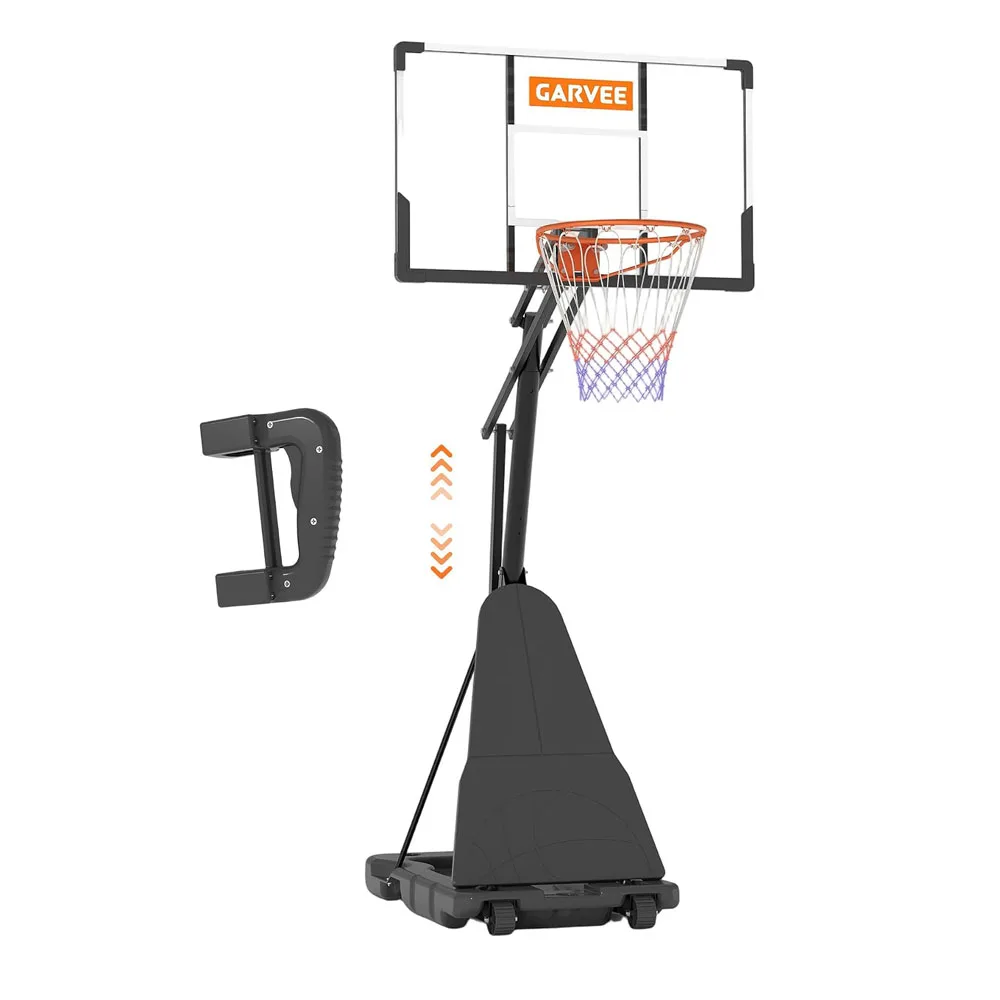Height Height Adjustable Basketball Hoop And Goal System With PC Backboard Portable Basketball Stand For Indoor Outdoor Court - Aliexpress Deal