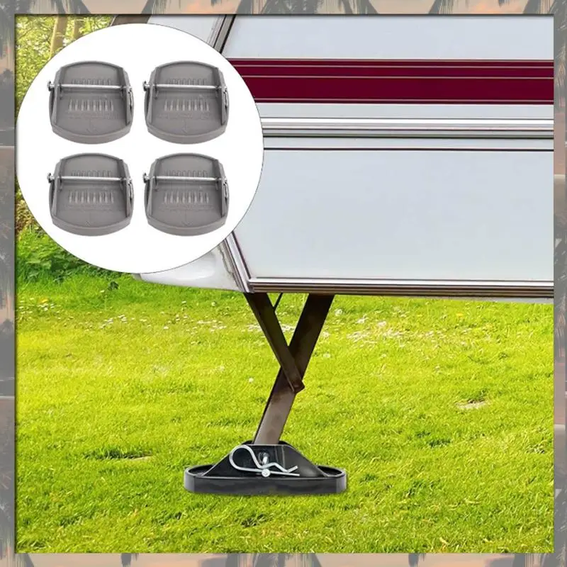 A70U Nieuw Voor Trailers RV Jack Lift Pad Caravan Jack Pads Leveler Wiel Voet Been Ondersteuning Jacking Lift Pad Ondersteuning Stand