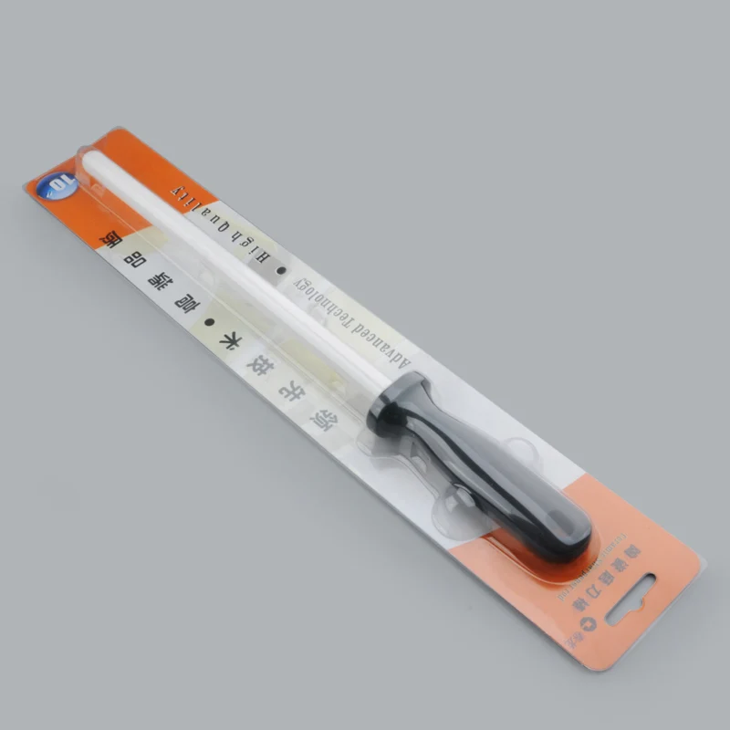 1 Pcs Ceramic(zirconia) Rod Knife Sharpener With ABS Handle Sharpening For Chefs Steel Knives Kitchen Assistant Helper Musats
