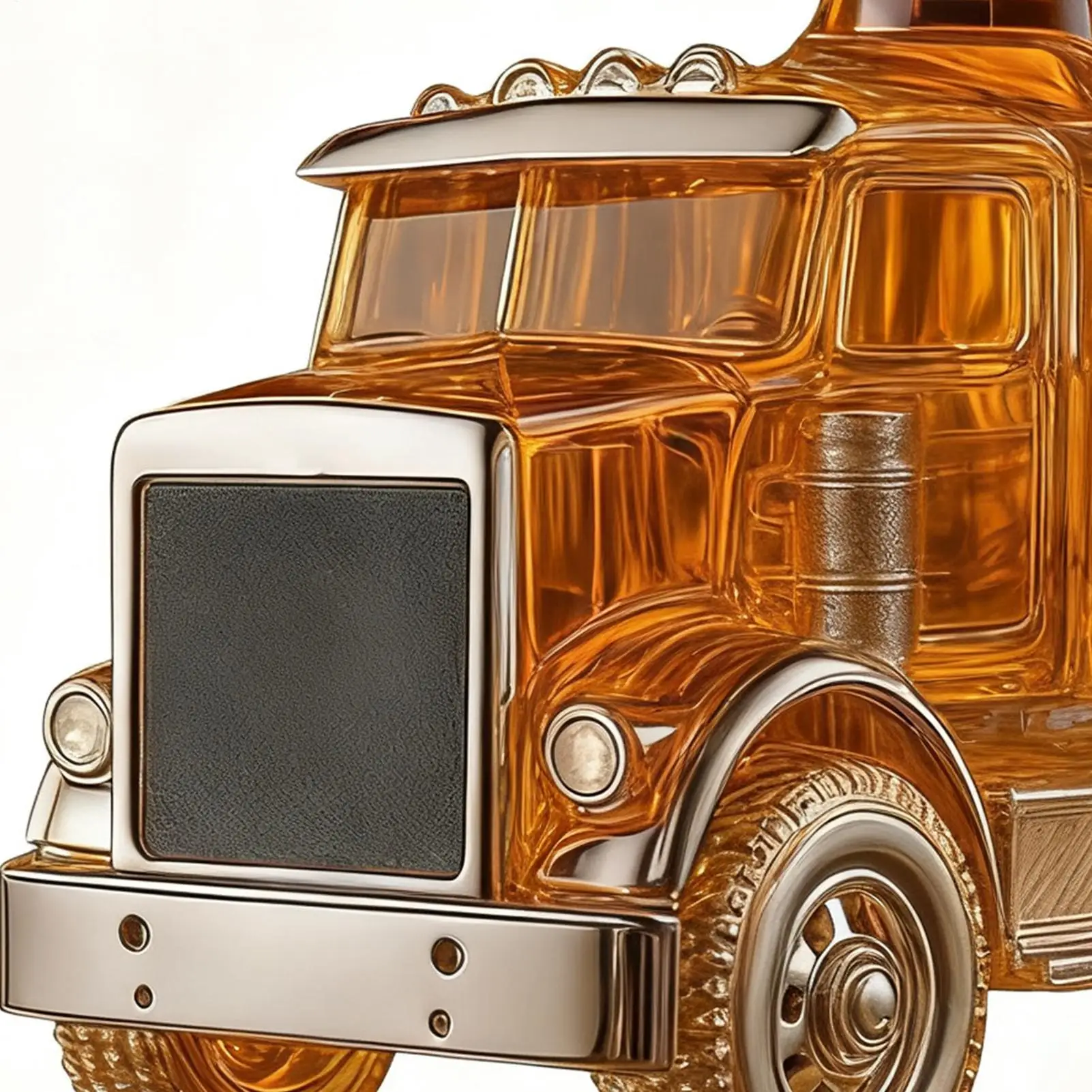 Whiskey Decanter Truck Shape Glass Liquor Decanter Humorous Wine Bottle For Birthday Christmas Wedding Housewarming Bar Home