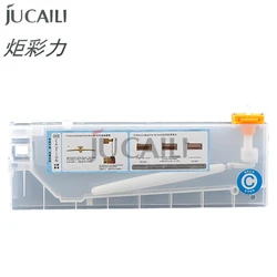 Jucaili 1pc 220ML sub ink cartridges with Ink Level Sensor for Human wit-color Chinese inkjet printer ink tank with hole/no hole