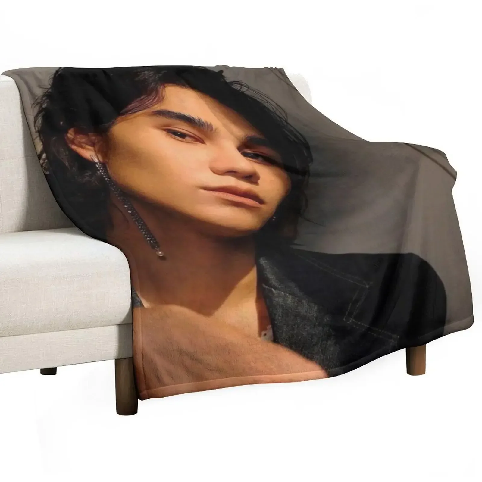 Wuju bakery Sexy Black And White Jeff Satur Saturdayss favourite boy BL SERIES star actor thai asian cutie pie Throw Blanket