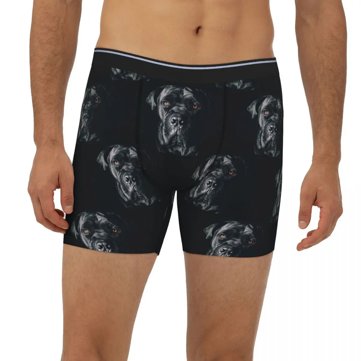 

The Art Of Dog Cane Corso - длинные трусы-боксеры Italian Mastiff, короткие мужские трусы, нижнее белье для мужчин, подарок бойфренду