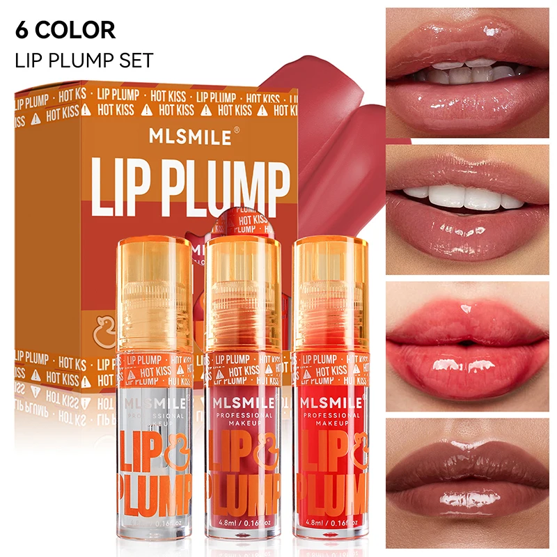 Duck Lip Plumping Lip Gloss Elasticity Essential Sexy Labial Care Mirror Jelly Lip Glaze Pearlescent Liquid Lip Balm Tool Makeup