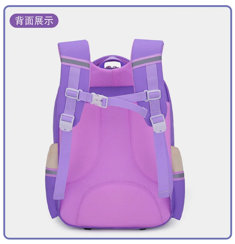 Children's Backpack 2023 New Breathable Primary School Bags Boys' Contrast Color Wear-resistant and Waterproof Load-reducing Bag