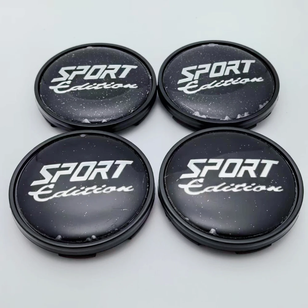 ตราสัญลักษณ์โลโก้รุ่น Sport Edition 4 ชิ้น ขนาด 63 มม. (59 มม. ภายใน) ฝาครอบดุมล้อรถยนต์สำหรับล้อ HRE ฝาครอบดุมล้อ ฝาครอบล้อ  อะไหล่รถยนต์