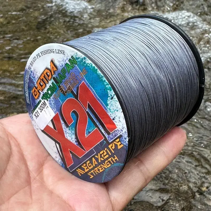GHOTDA 21 Stränge 300M Angelschnüre Superstarke 27-212LBS Multifilament PE Braid Karpfen Linie Ozean Tragen Widerstand X21 PE Linie – Detail 7