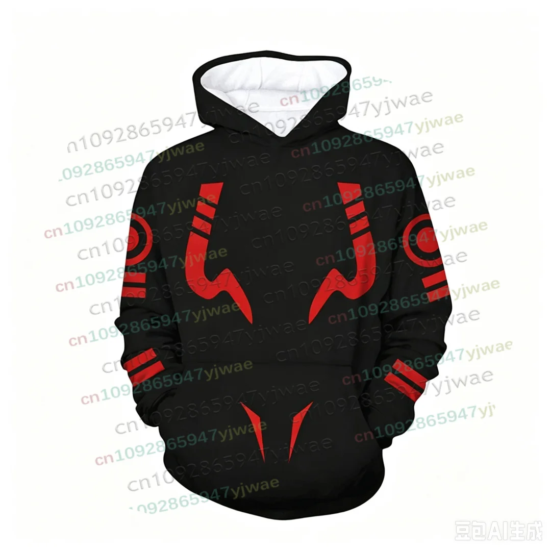 Anime Jujutsu Kaisen Kapuzenpullover für Männer und Frauen, 3D-Kapuzenpullover, langärmeliges Sweatshirt, Herbst/Winter, Halloween, Cosplay, für Erwachsene/Kinder, mit Kapuze. – Detail 11