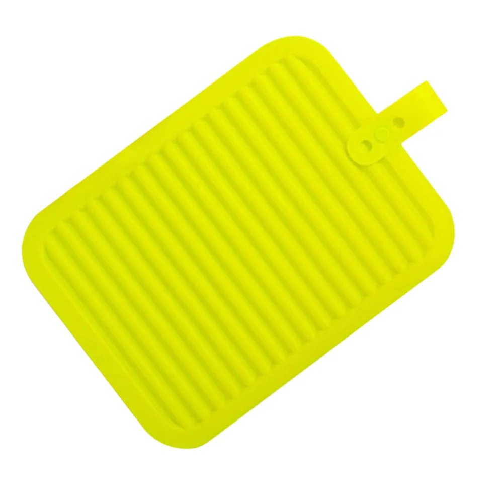 

Silicone Dish Mat Heat-Insulation Pot Mat Anti-Scald Table Placemat Anti-Slip Kitchen Pad Random Color Use Insulation Placemats