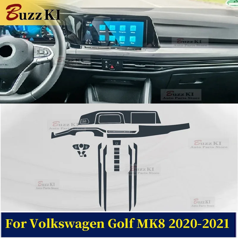 

Защитная пленка из ТПУ для навигационной системы Volkswagen Golf MK8 R-LINE GTI 2020-2021, предварительно вырезанная, для ремонта интерьера автомобиля, антицарапийная наклейка