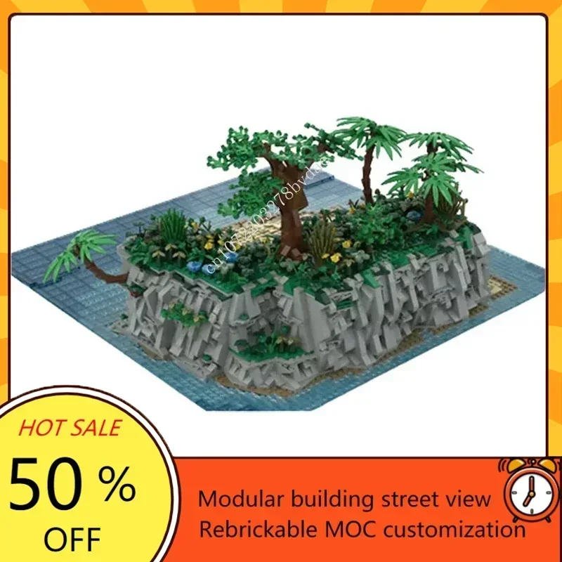 2855 Stuks Moc Ruimtefilmserie Het Eiland Modelbouwstenen Strandtechnologie Diy Collectie Puzzel Baksteen Speelgoed Geschenken