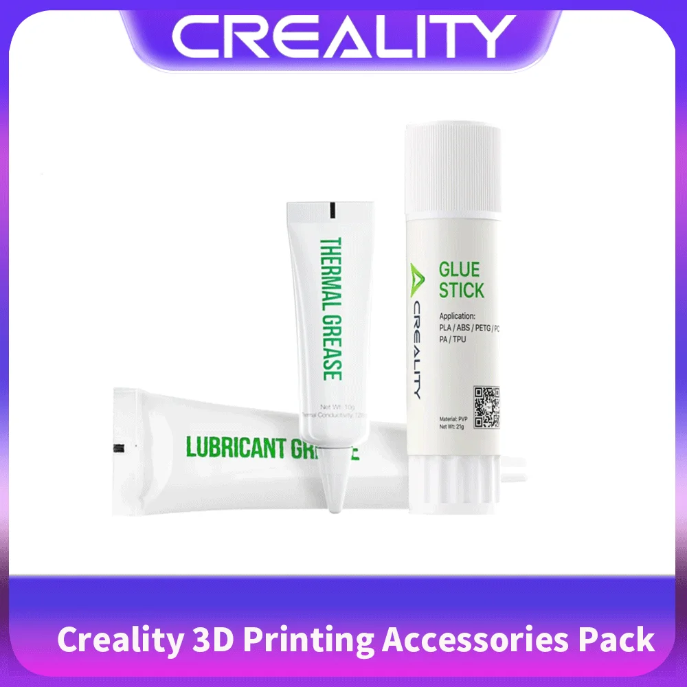 

Creality 3D Printing Accessories Pack Glue Stick Thermal Grease Lubricant Grease in One Package for PLA PETG 3d Printer Parts