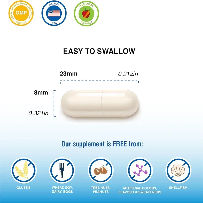 L-Tyrosine 500 Mg, 60 Vegetable Capsules,Non-GMO, Vegan, Gluten Free, Dairy Free