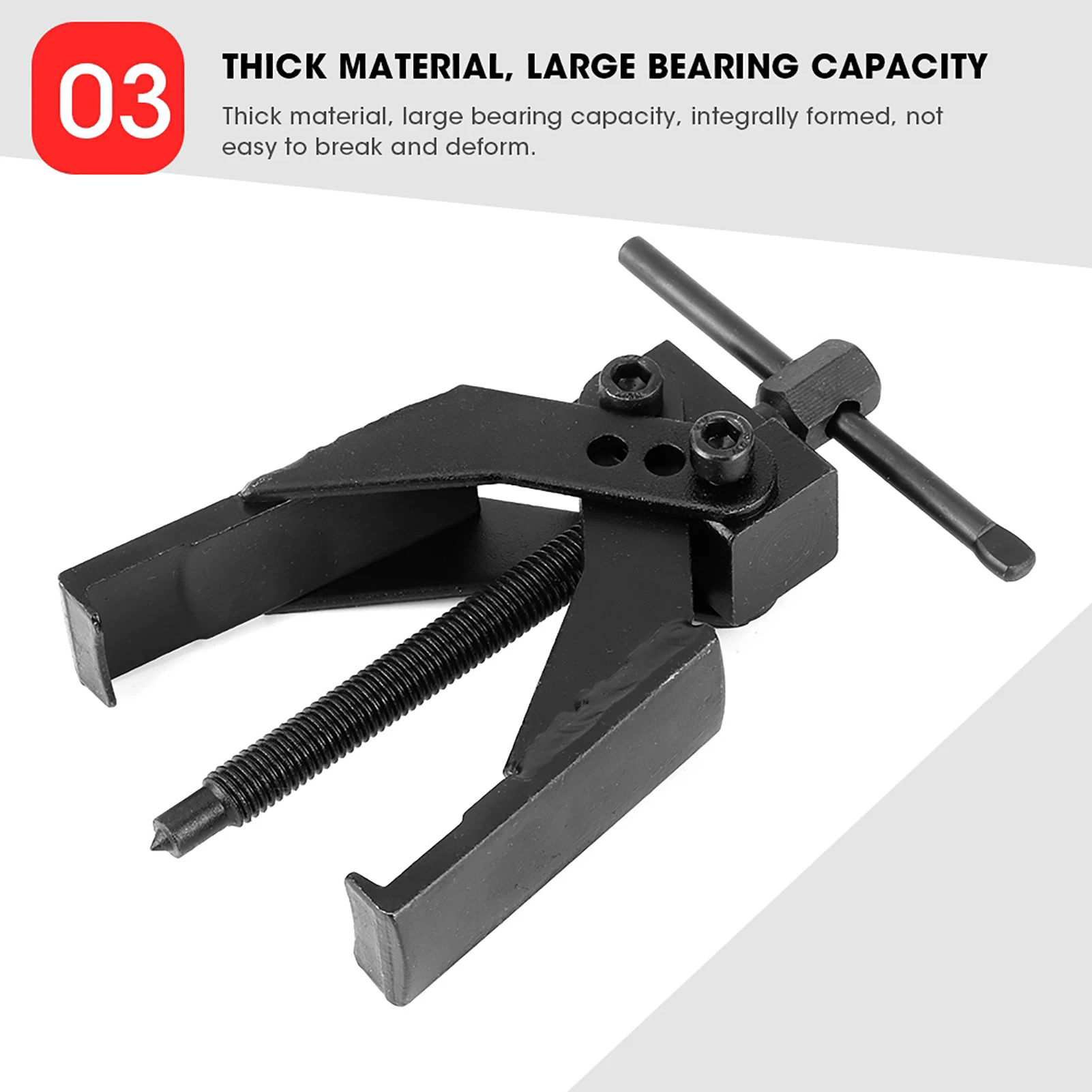 2-Claw Puller Separate Lifting Device Strengthen Bearing Rama with Screw Rod for Auto Mechanic Maintenance 2-Claw Bearing Puller