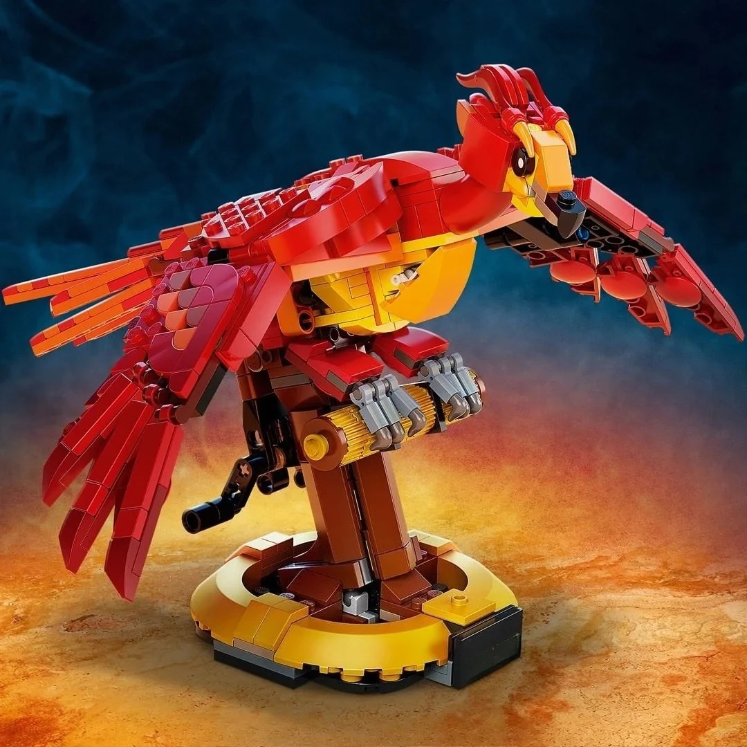 Magic World Fire Phoenix 76394 Building Blocks Sets Suitable For Christmas Gifts Compatible With Legoed Particles