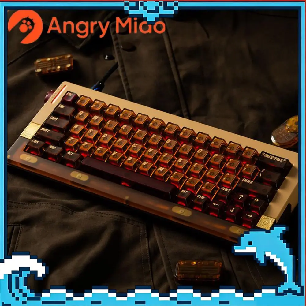 Angry Miao Retro63RT Magnetic Keyboard CNC Aluminum Alloy RT0.005mm 0.125MS Low latency RGB Single-Mode Wired Gaming Keyboard