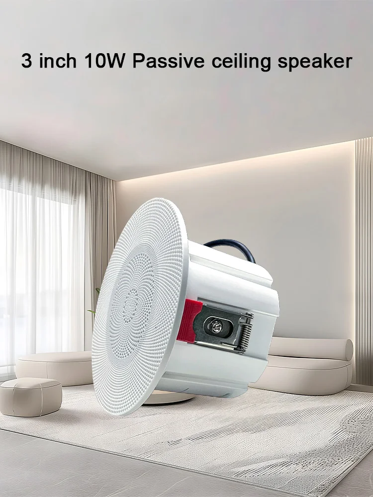 Haut-parleurs de plafond passifs de 3 pouces, 4 Ohm, pour Home cinéma, musique de fond, son stéréo, système Audio intégré pour cuisine et salon