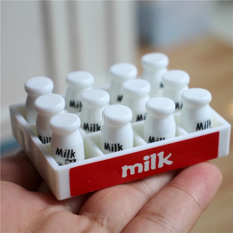 دمية صغيرة صندوق حليب صغير ، مشروب محاكاة ، طعام للدمية ، ألعاب التظاهر ، اكسسوارات المطبخ ، لعبة ، مقياس 1:6 #6
