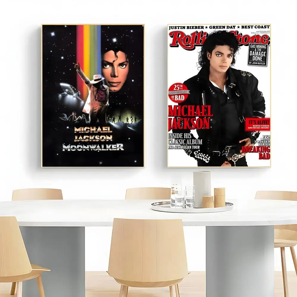 Iconic Music M-MJ Beat It Poster Wall Art Print Decorative Mural Home Decor Gift Unframed