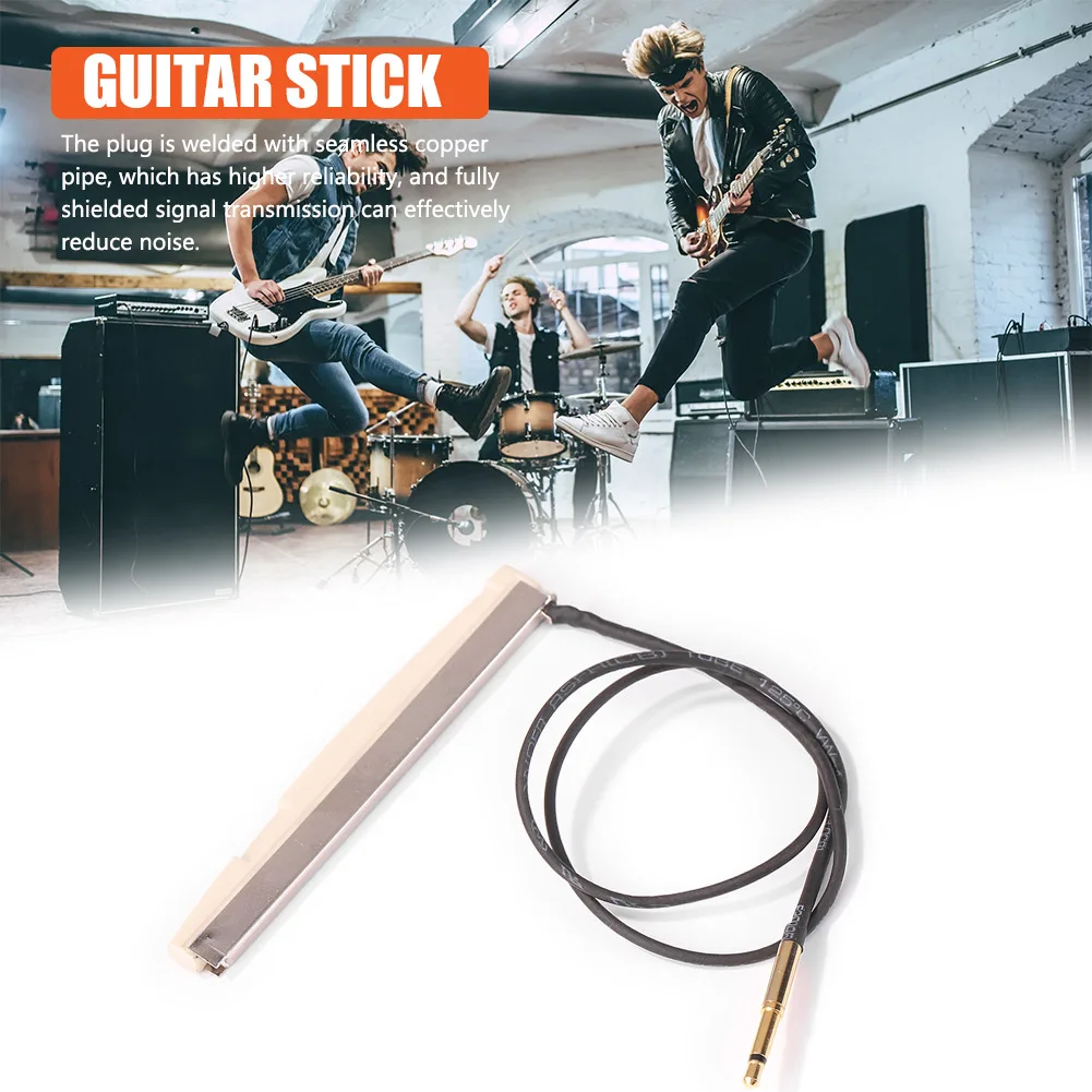 Folk Acoustic Guitar Piezo Pickup Bar Replacement Under Bridge Saddle Transducer Integrated Guitar Pick-Up Stick Instrument Part