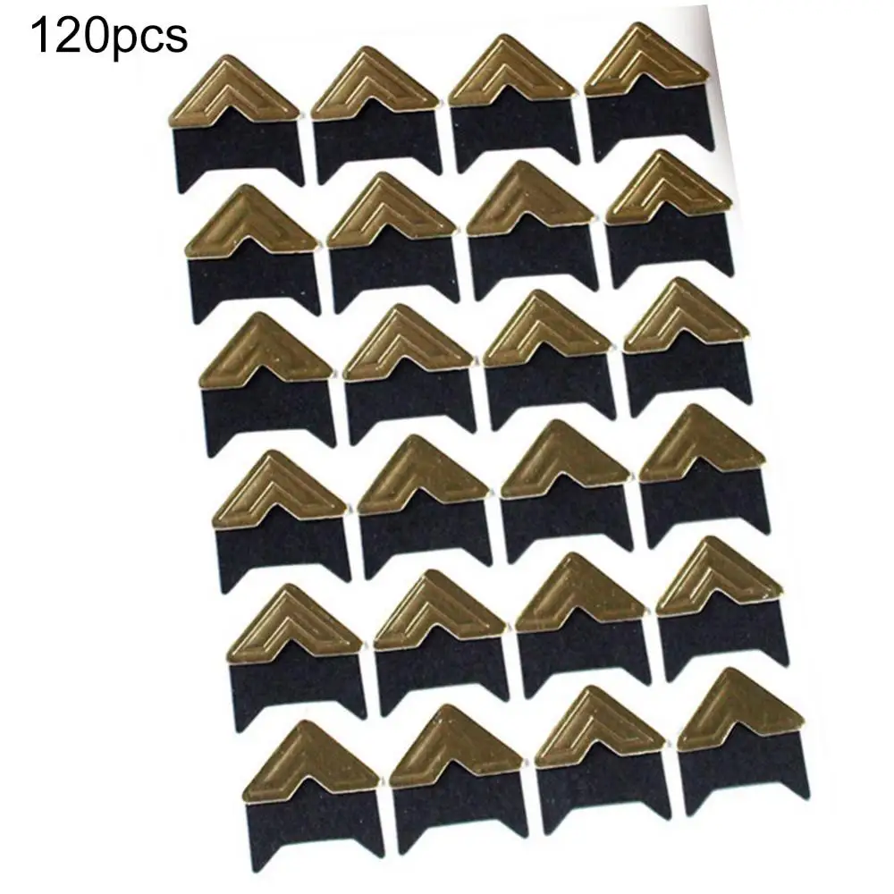 5 Sheets/120Pcs  Photo Albums Corner Sticker Vintage Corner Kraft Paper Stickers Scrapbooking Picture DIY Photo Album Decor